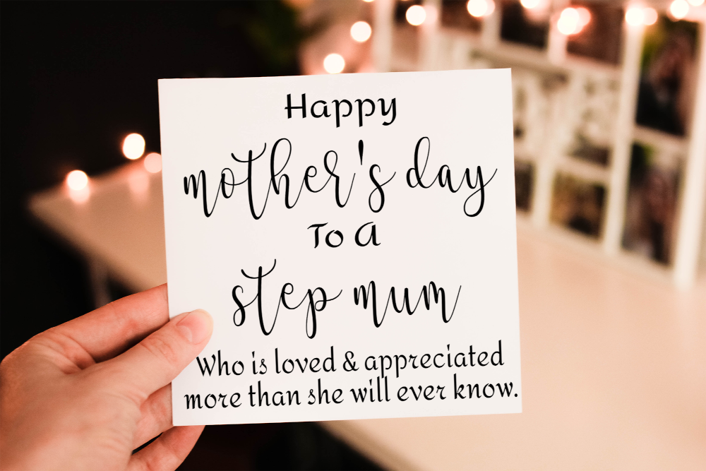 Step Mum Mother's Day Card, Mothers Day Card